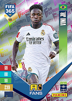 Vini Jr. Real Madrid Panini FIFA 365 2027 Adrenalyn XL Fan Favourite #429