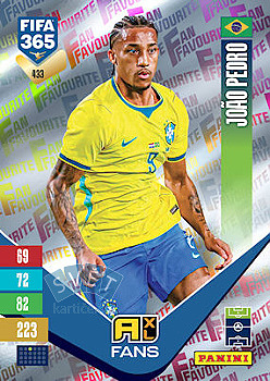 Joao Pedro Brazil Panini FIFA 365 2027 Adrenalyn XL Fan Favourite #433