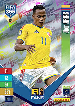 Jhon Arias Colombia Panini FIFA 365 2027 Adrenalyn XL Fan Favourite #434