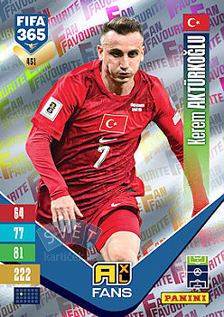 Kerem Aktuerkoglu Turkey Panini FIFA 365 2027 Adrenalyn XL Fan Favourite #451