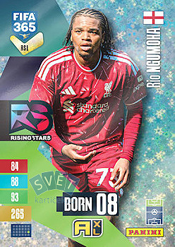 Rio Ngumoha  Liverpool Panini FIFA 365 2027 Adrenalyn XL Rising Star  #RS1