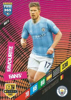 Kevin De Bruyne Manchester City Panini FIFA 365 2024 Adrenalyn XL Fans' Favourite #MAC6