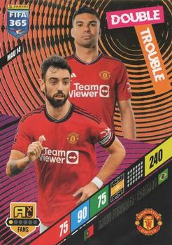 Bruno Fernandes / Casemiro Manchester United Panini FIFA 365 2024 Adrenalyn XL Double Trouble #MAU14