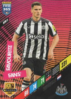 Sven Botman Newcastle United Panini FIFA 365 2024 Adrenalyn XL Fans' Favourite #NEW5