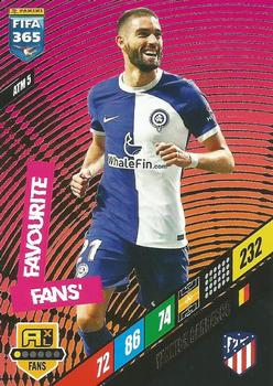 Yannick Carrasco Atletico Madrid Panini FIFA 365 2024 Adrenalyn XL Fans' Favourite #ATM5