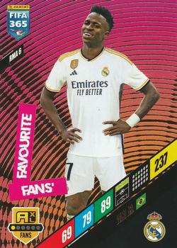 Vini Jr. Real Madrid Panini FIFA 365 2024 Adrenalyn XL Fans' Favourite #RMA6
