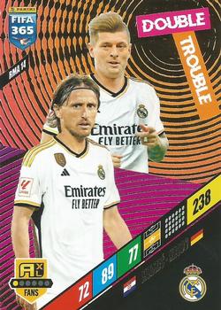 Toni Kroos / Luka Modric Real Madrid Panini FIFA 365 2024 Adrenalyn XL Double Trouble #RMA14