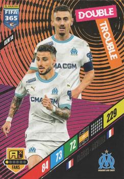 Jonathan Clauss / Valentin Rongier Olympique Marseille Panini FIFA 365 2024 Adrenalyn XL Double Trouble #OLM14