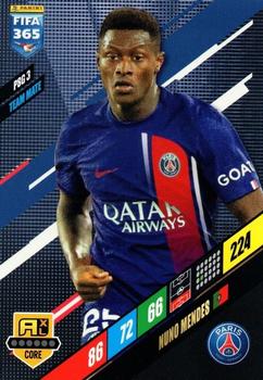 Nuno Mendes Paris Saint-Germain Panini FIFA 365 2024 Adrenalyn XL #PSG3