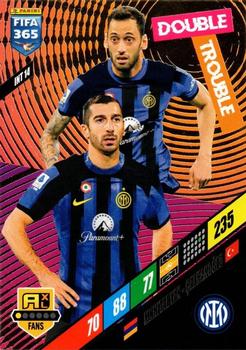 Henrikh Mkhitaryan / Hakan Calhanoglu Internazionale Milano Panini FIFA 365 2024 Adrenalyn XL Double Trouble #INT14