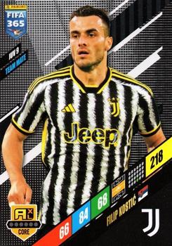 Filip Kostic Juventus FC Panini FIFA 365 2024 Adrenalyn XL #JUV9
