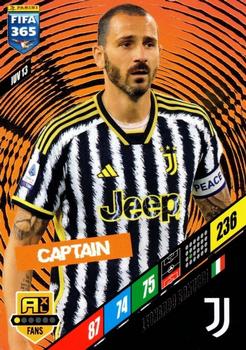 Leonardo Bonucci Juventus FC Panini FIFA 365 2024 Adrenalyn XL Captain #JUV13