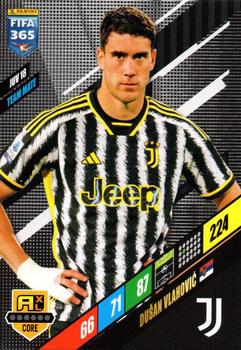 Dusan Vlahovic Juventus FC Panini FIFA 365 2024 Adrenalyn XL #JUV18