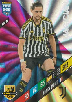 Adrien Rabiot Juventus FC Panini FIFA 365 2024 Adrenalyn XL Magician #POW34