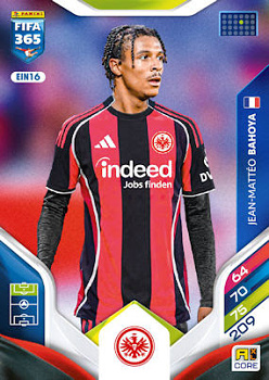 Jean Matteo Bahoya Eintracht Frankfurt Panini FIFA 365 2026 Adrenalyn XL #EIN16