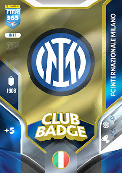 Club Badge Internazionale Milano Panini FIFA 365 2026 Adrenalyn XL Club Badge #INT1