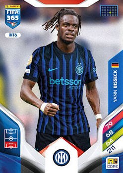 Yann Bisseck Internazionale Milano Panini FIFA 365 2026 Adrenalyn XL #INT6