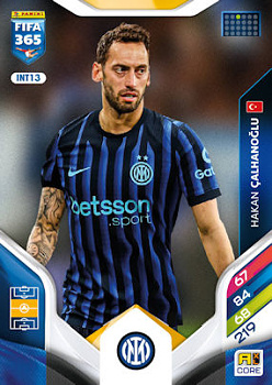 Hakan Calhanoglu Internazionale Milano Panini FIFA 365 2026 Adrenalyn XL #INT13