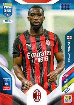 Fikayo Tomori A.C. Milan Panini FIFA 365 2026 Adrenalyn XL #MIL6