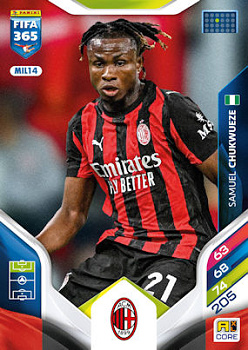 Samuel Chukwueze A.C. Milan Panini FIFA 365 2026 Adrenalyn XL #MIL14