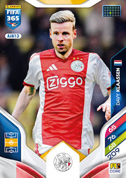 Davy Klaassen AFC Ajax Panini FIFA 365 2026 Adrenalyn XL #AJA13
