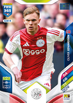 Oliver Edvardsen AFC Ajax Panini FIFA 365 2026 Adrenalyn XL #AJA14