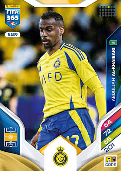 Abdullah Al-Khaibari Al-Nassr FC Panini FIFA 365 2026 Adrenalyn XL #NAS9