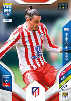 Jose Maria Gimenez Atletico Madrid Panini FIFA 365 2026 Adrenalyn XL #ATM5