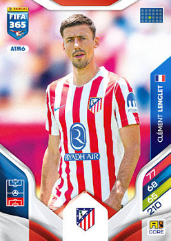 Clement Lenglet Atletico Madrid Panini FIFA 365 2026 Adrenalyn XL #ATM6