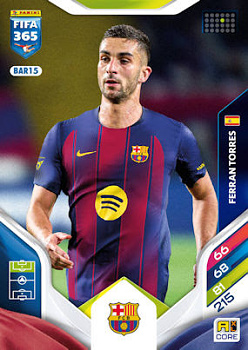 Ferran Torres FC Barcelona Panini FIFA 365 2026 Adrenalyn XL #BAR15