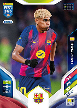 Lamine Yamal FC Barcelona Panini FIFA 365 2026 Adrenalyn XL #BAR16