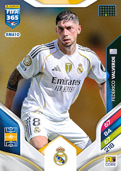 Federico Valverde Real Madrid Panini FIFA 365 2026 Adrenalyn XL #RMA10