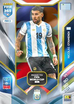 Nicolas Otamendi Argentina Panini FIFA 365 2026 Adrenalyn XL Road to FIFA World Cup 26 #FWC3