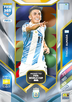Thiago Almada Argentina Panini FIFA 365 2026 Adrenalyn XL Road to FIFA World Cup 26 #FWC6