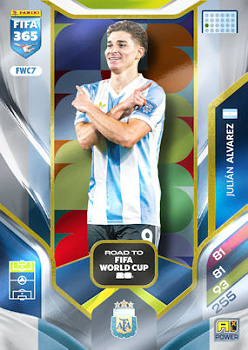 Julian Alvarez Argentina Panini FIFA 365 2026 Adrenalyn XL Road to FIFA World Cup 26 #FWC7