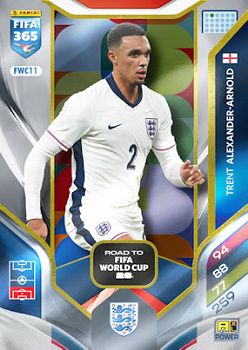 Trent Alexander-Arnold England Panini FIFA 365 2026 Adrenalyn XL Road to FIFA World Cup 26 #FWC11