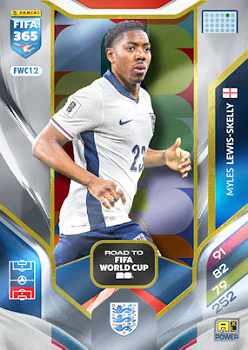 Myles Lewis Skelly England Panini FIFA 365 2026 Adrenalyn XL Road to FIFA World Cup 26 #FWC12