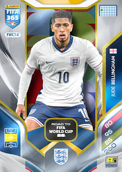Jude Bellingham England Panini FIFA 365 2026 Adrenalyn XL Road to FIFA World Cup 26 #FWC14