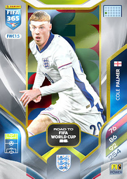 Cole Palmer England Panini FIFA 365 2026 Adrenalyn XL Road to FIFA World Cup 26 #FWC15