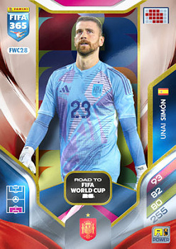 Unai Simon Spain Panini FIFA 365 2026 Adrenalyn XL Road to FIFA World Cup 26 #FWC28