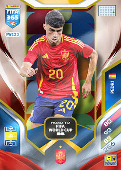 Pedri Spain Panini FIFA 365 2026 Adrenalyn XL Road to FIFA World Cup 26 #FWC33