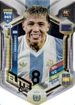 Enzo Fernandez Argentina Panini FIFA 365 2026 Adrenalyn XL Elite Cut #JWL11