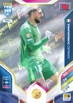 Gianluigi Donnarumma Paris Saint-Germain Panini FIFA 365 2026 Adrenalyn XL Fans' Favourite #FAN3