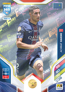 Achraf Hakimi Paris Saint-Germain Panini FIFA 365 2026 Adrenalyn XL Fans' Favourite #FAN10