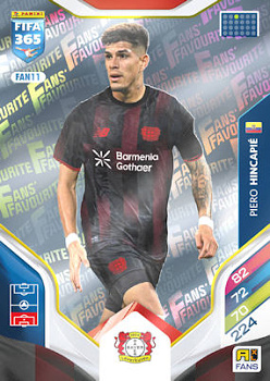 Piero Hincapie Bayer 04 Leverkusen Panini FIFA 365 2026 Adrenalyn XL Fans' Favourite #FAN11