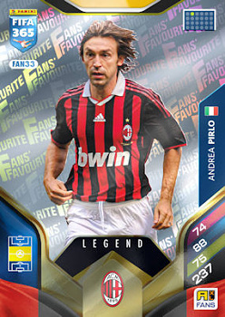 Andrea Pirlo A.C. Milan Panini FIFA 365 2026 Adrenalyn XL Legend #FAN33
