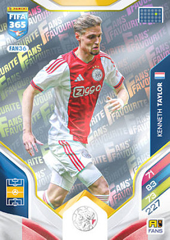 Kenneth Taylor AFC Ajax Panini FIFA 365 2026 Adrenalyn XL Fans' Favourite #FAN36