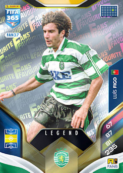 Luis Figo Sporting CP Panini FIFA 365 2026 Adrenalyn XL Legend #FAN37