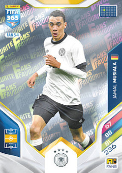 Jamal Musiala Germany Panini FIFA 365 2026 Adrenalyn XL Fans' Favourite #FAN54