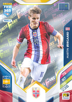 Martin Odegaard Norway Panini FIFA 365 2026 Adrenalyn XL Fans' Favourite #FAN55